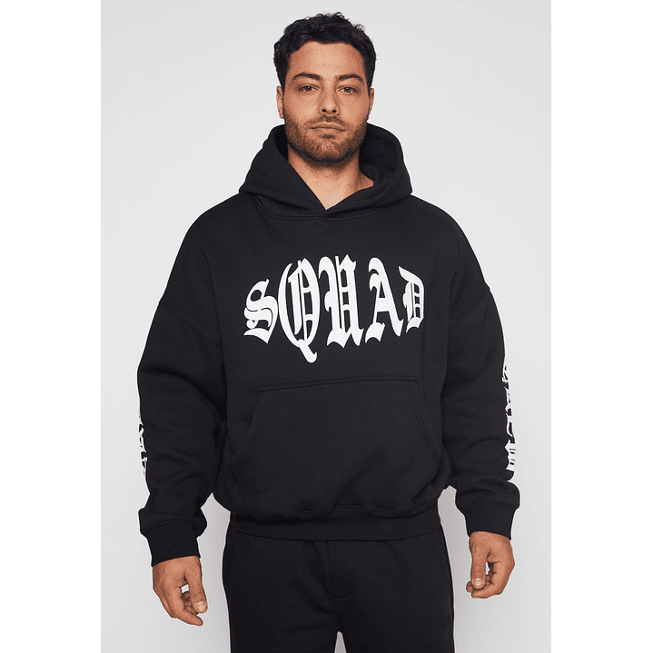 Polerón Oversize Gothic Hombre Negro Familyshop 1