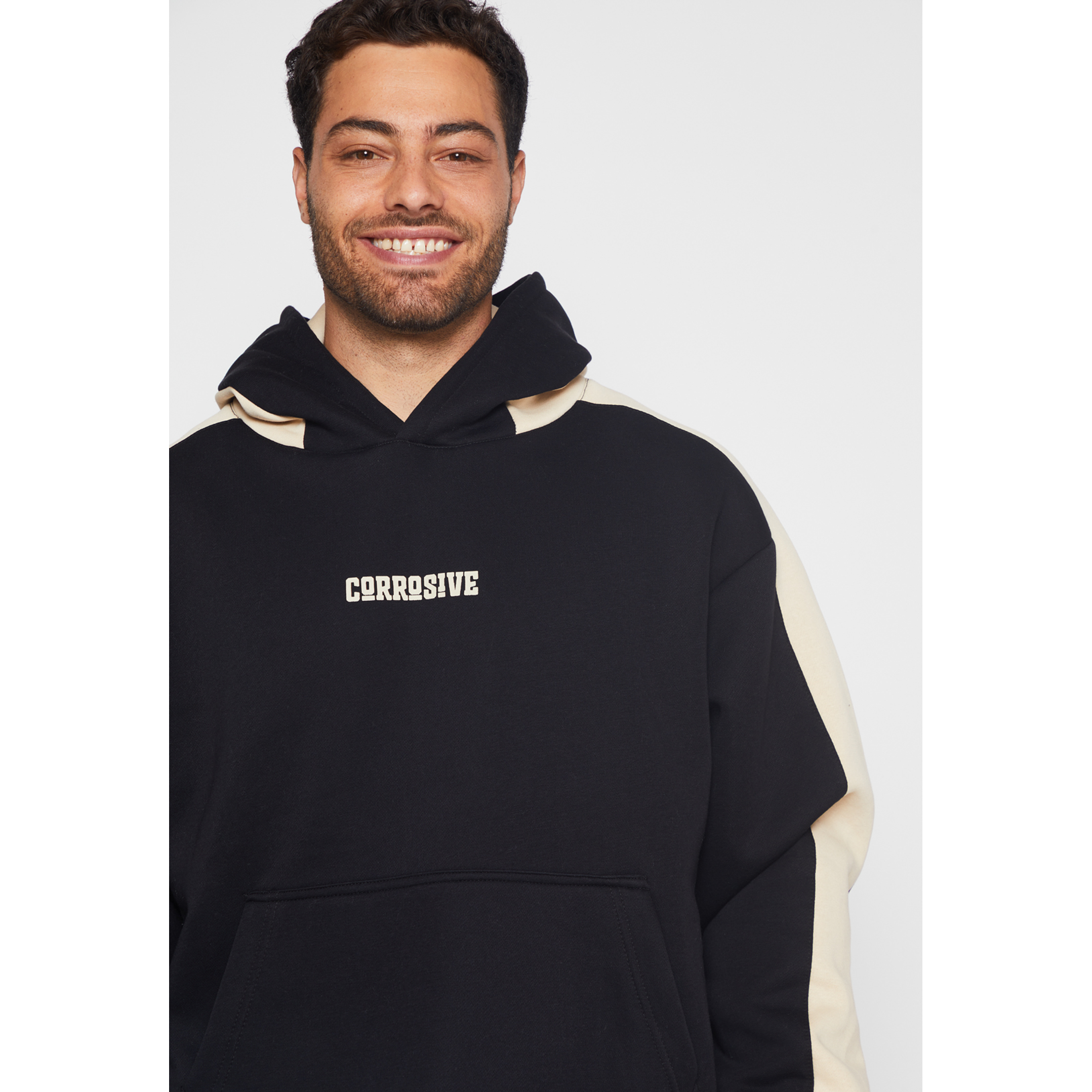 Polerón Bicolor Hombre Negro Familyshop 4