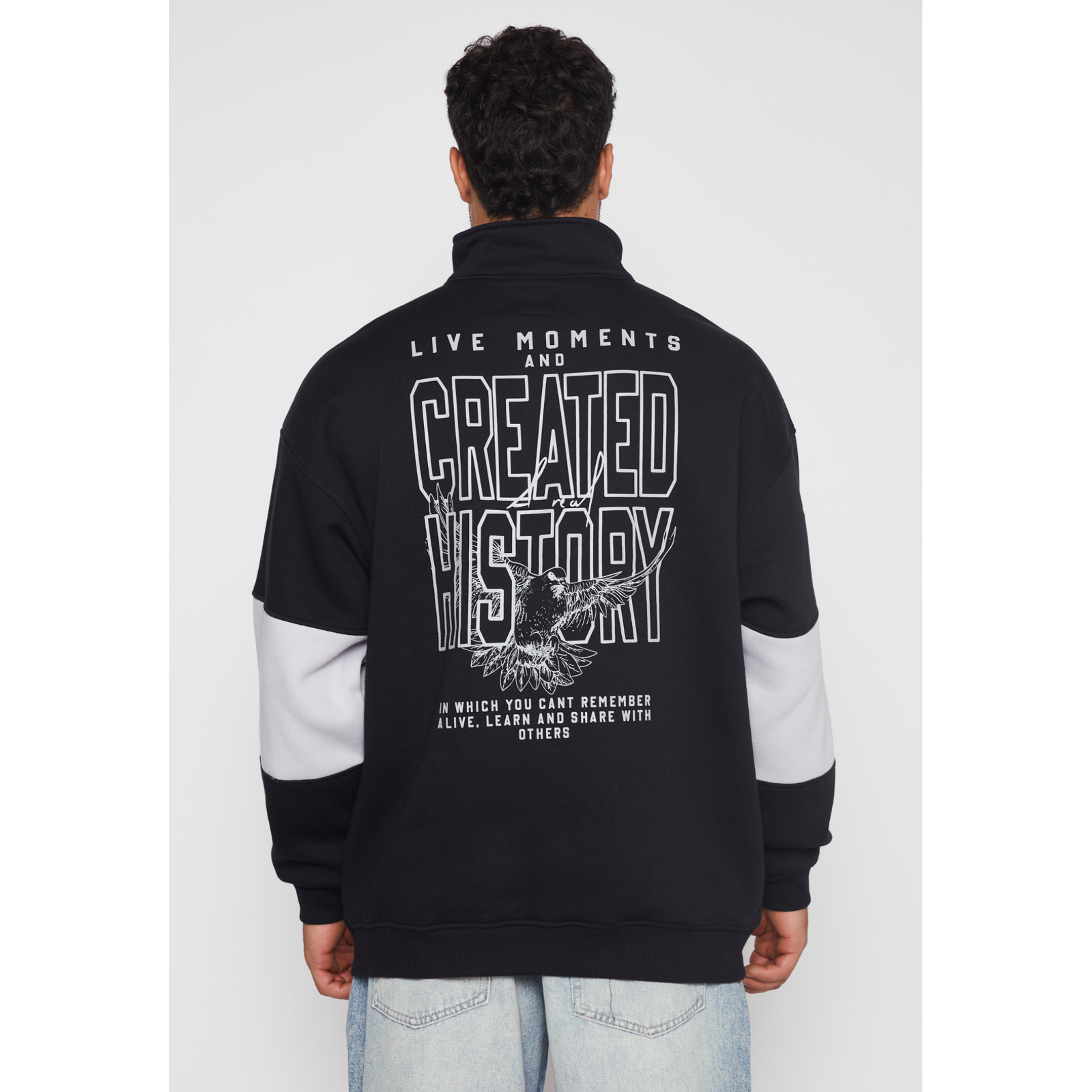 Polerón Corte Hombre Negro Familyshop 3