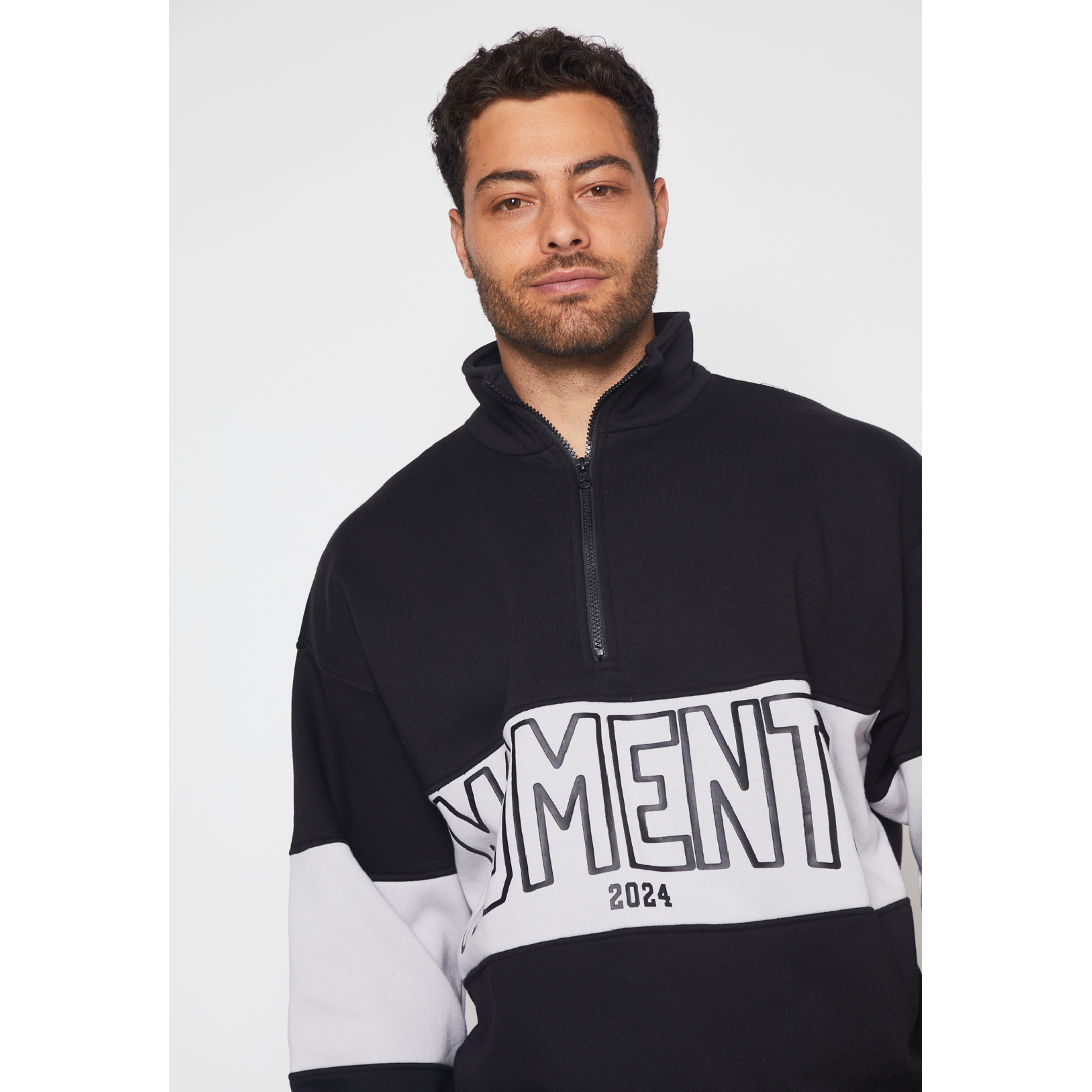 Polerón Corte Hombre Negro Familyshop 4