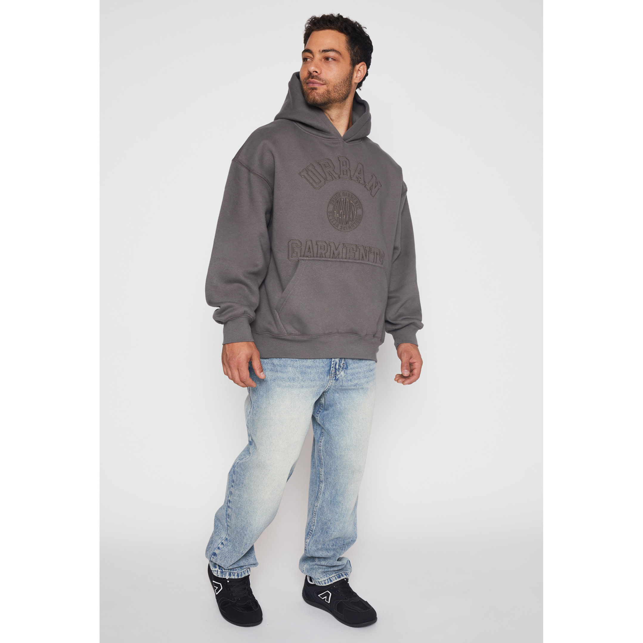 Polerón Oversize Hombre Gris Familyshop 2
