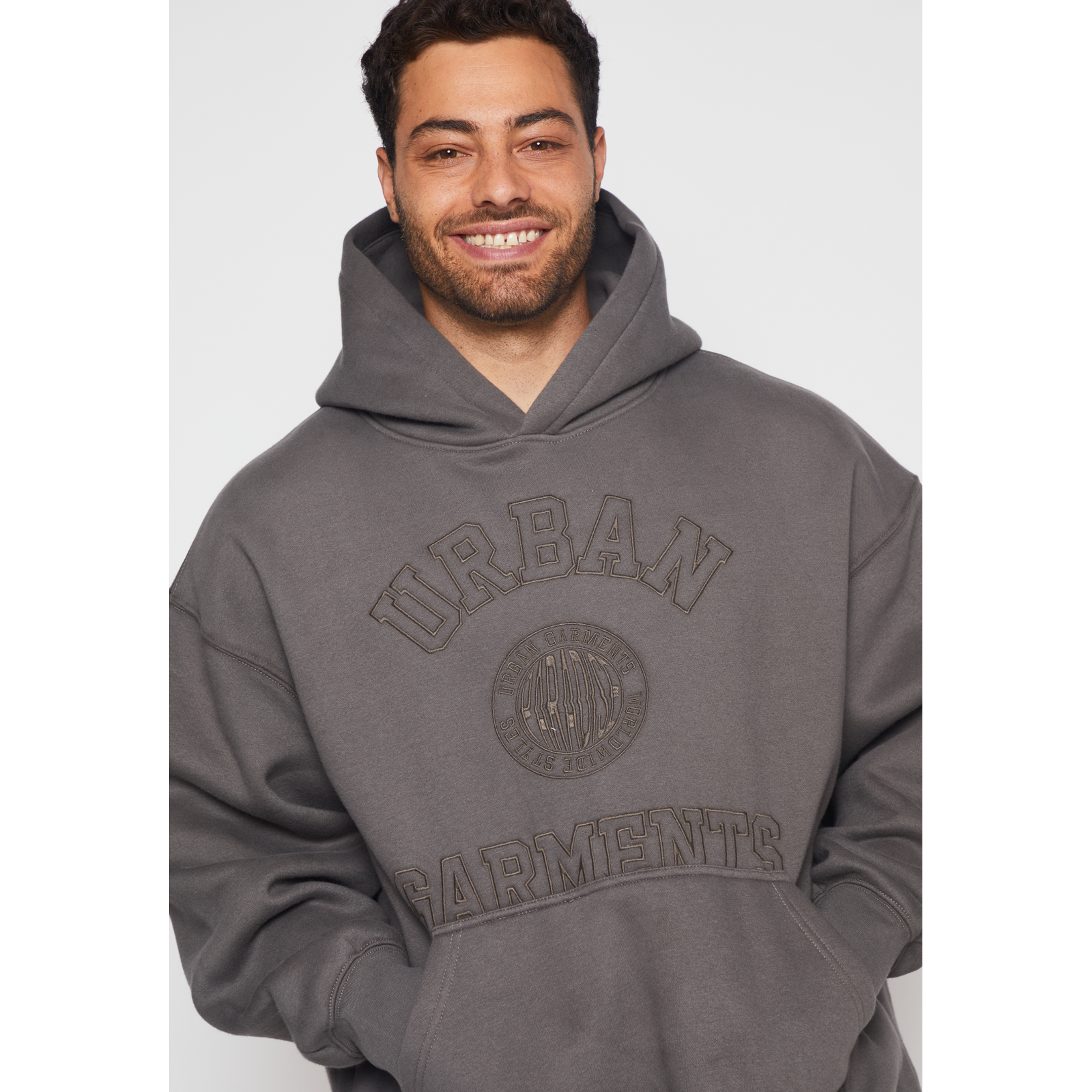 Polerón Oversize Hombre Gris Familyshop 3