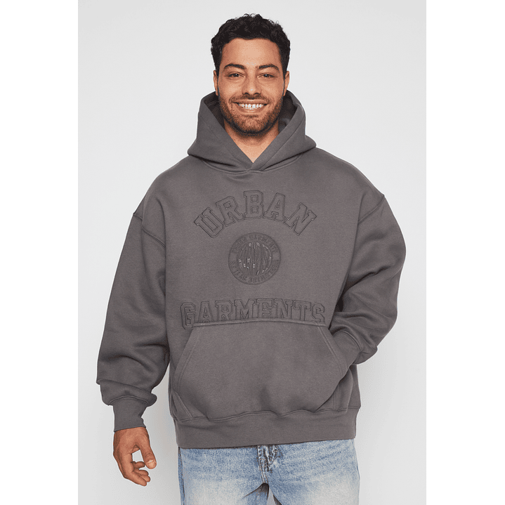 Polerón Oversize Hombre Gris Familyshop 1