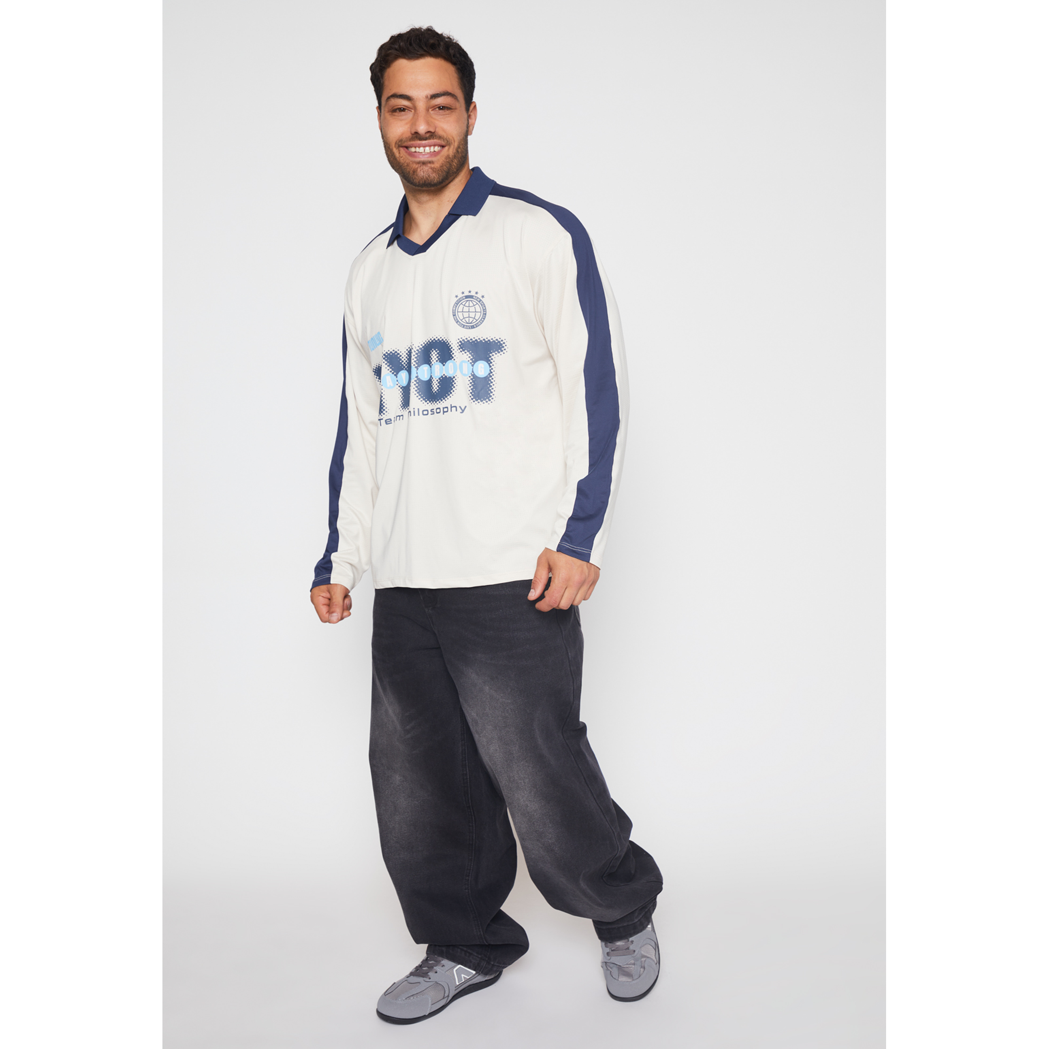 Jeans Super Baggy Procesado Hombre Negro Familyshop 2