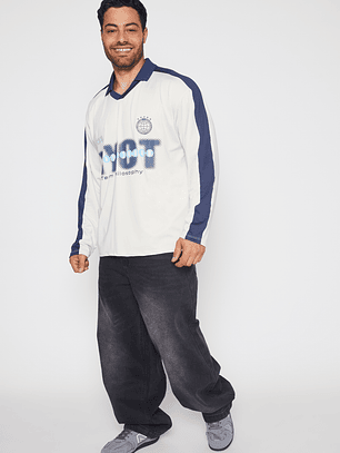 Jeans Super Baggy Procesado Hombre Negro Familyshop