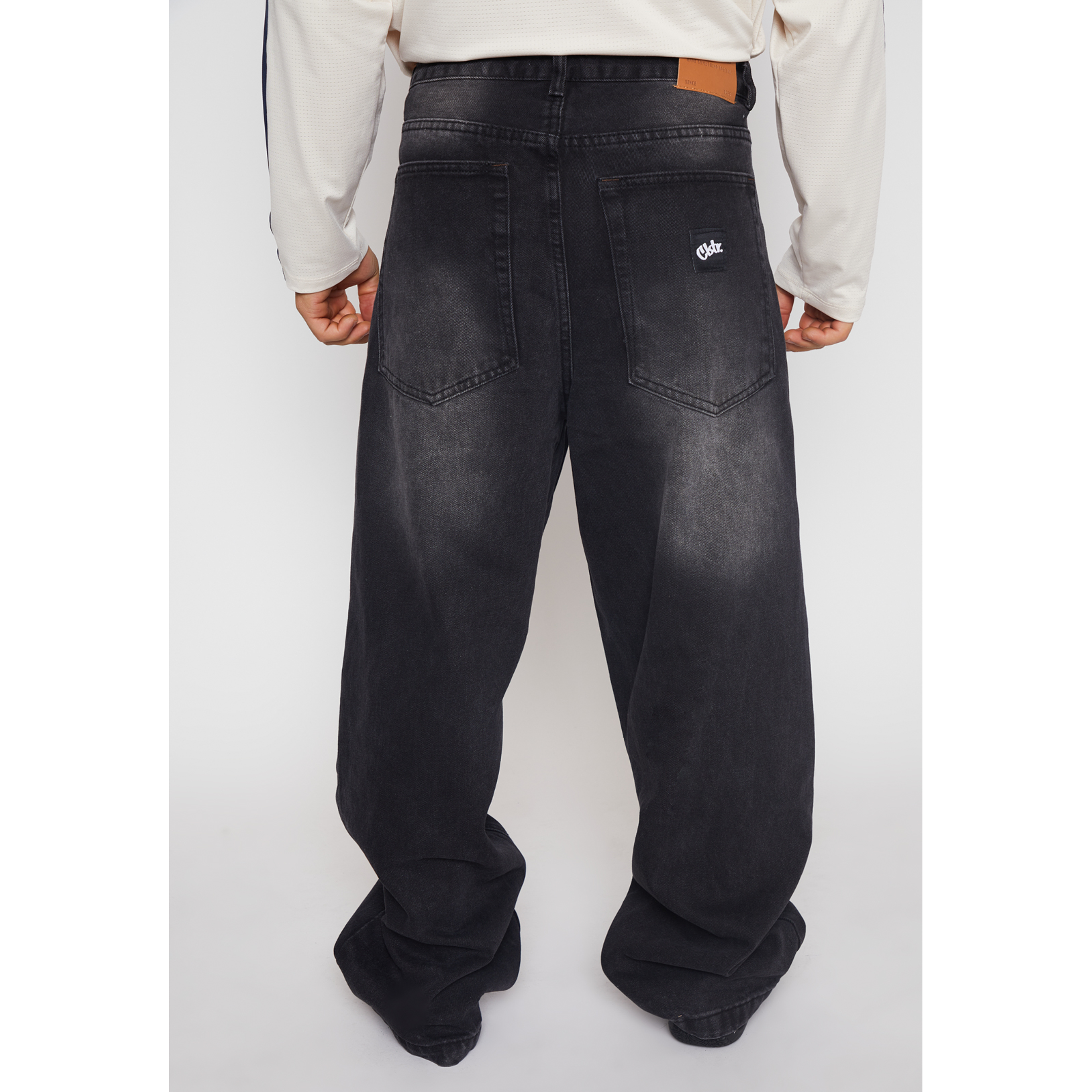 Jeans Super Baggy Procesado Hombre Negro Familyshop 3