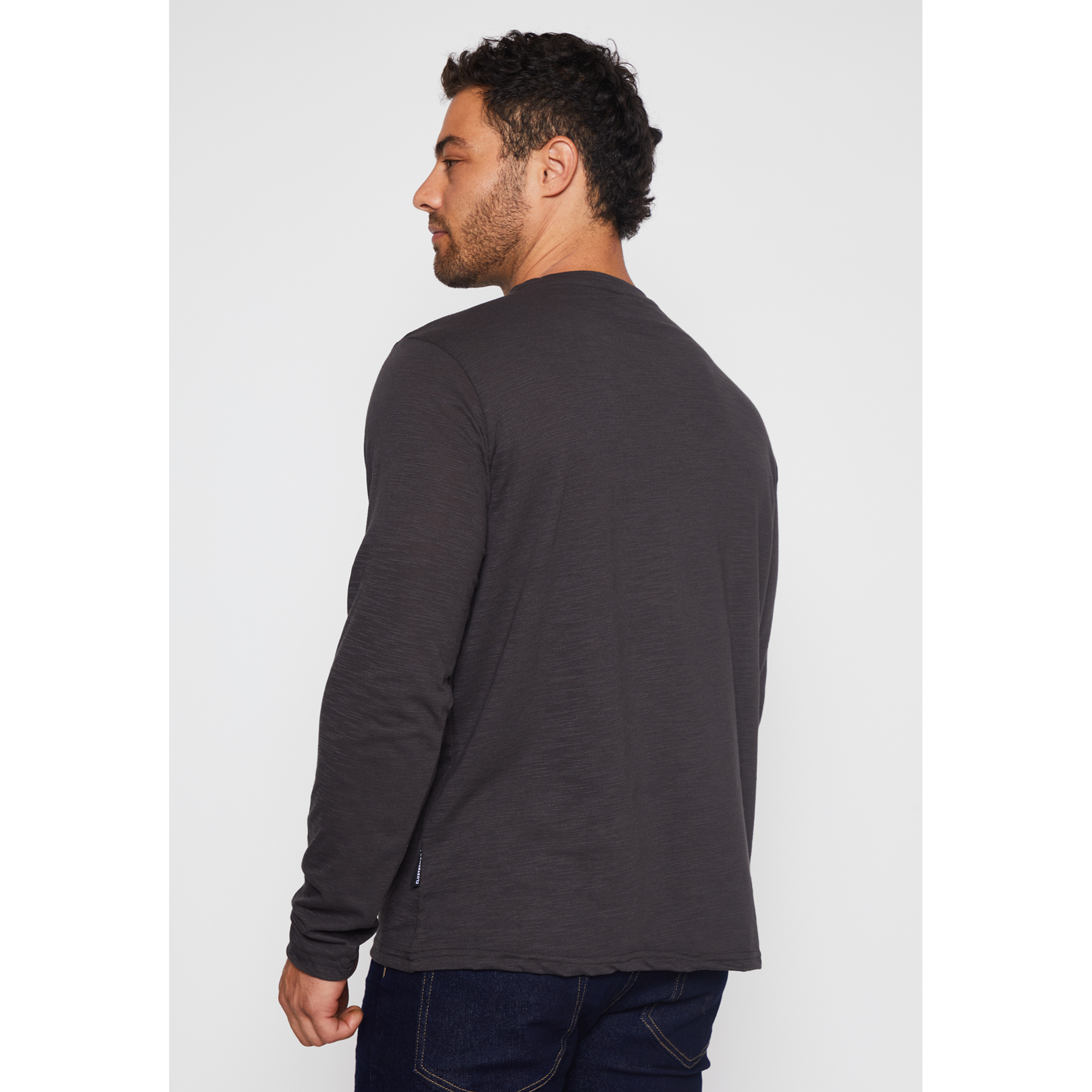 Polera Waffle Botones Hombre Gris Familyshop 3