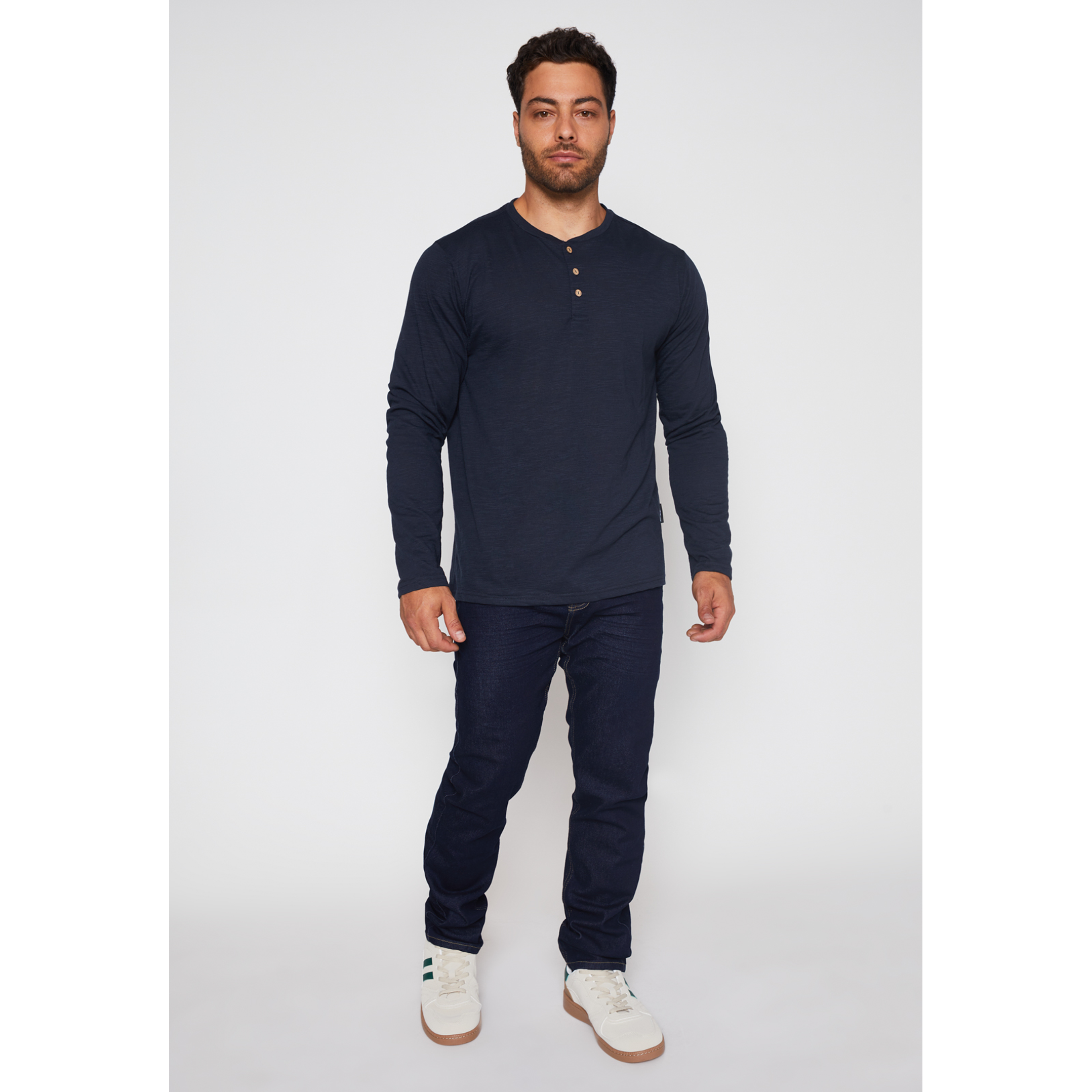 Polera Waffle Hombre Azul Familyshop 2