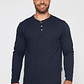 Polera Waffle Hombre Azul Familyshop - Miniatura 1