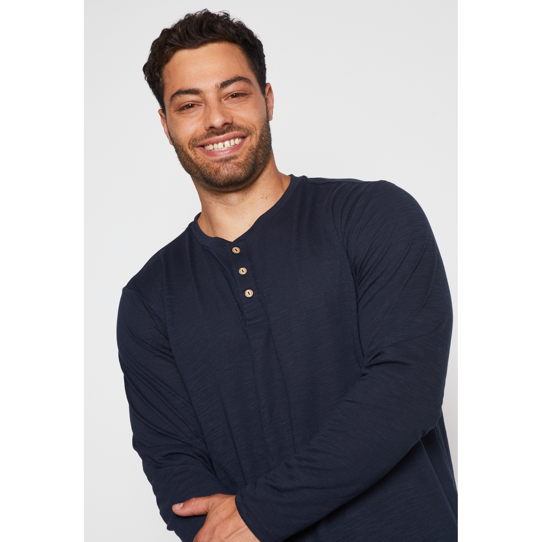 Polera Waffle Hombre Azul Familyshop 3