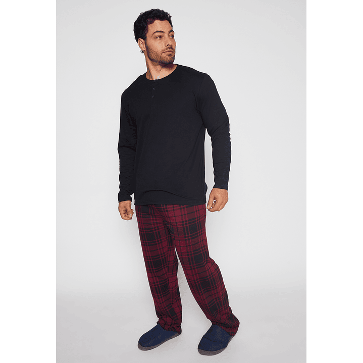 Pijama Jersey Hombre Rojo Familyshop 1