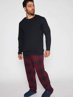 Pijama Jersey Hombre Rojo Familyshop