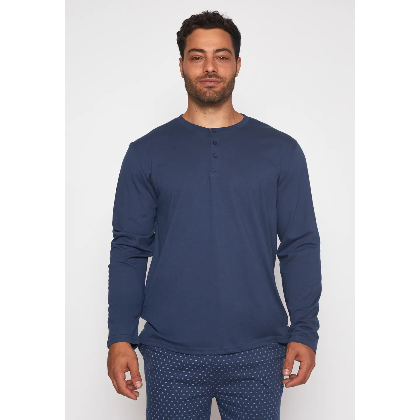 Pijama Jersey Hombre Azul Familyshop 2