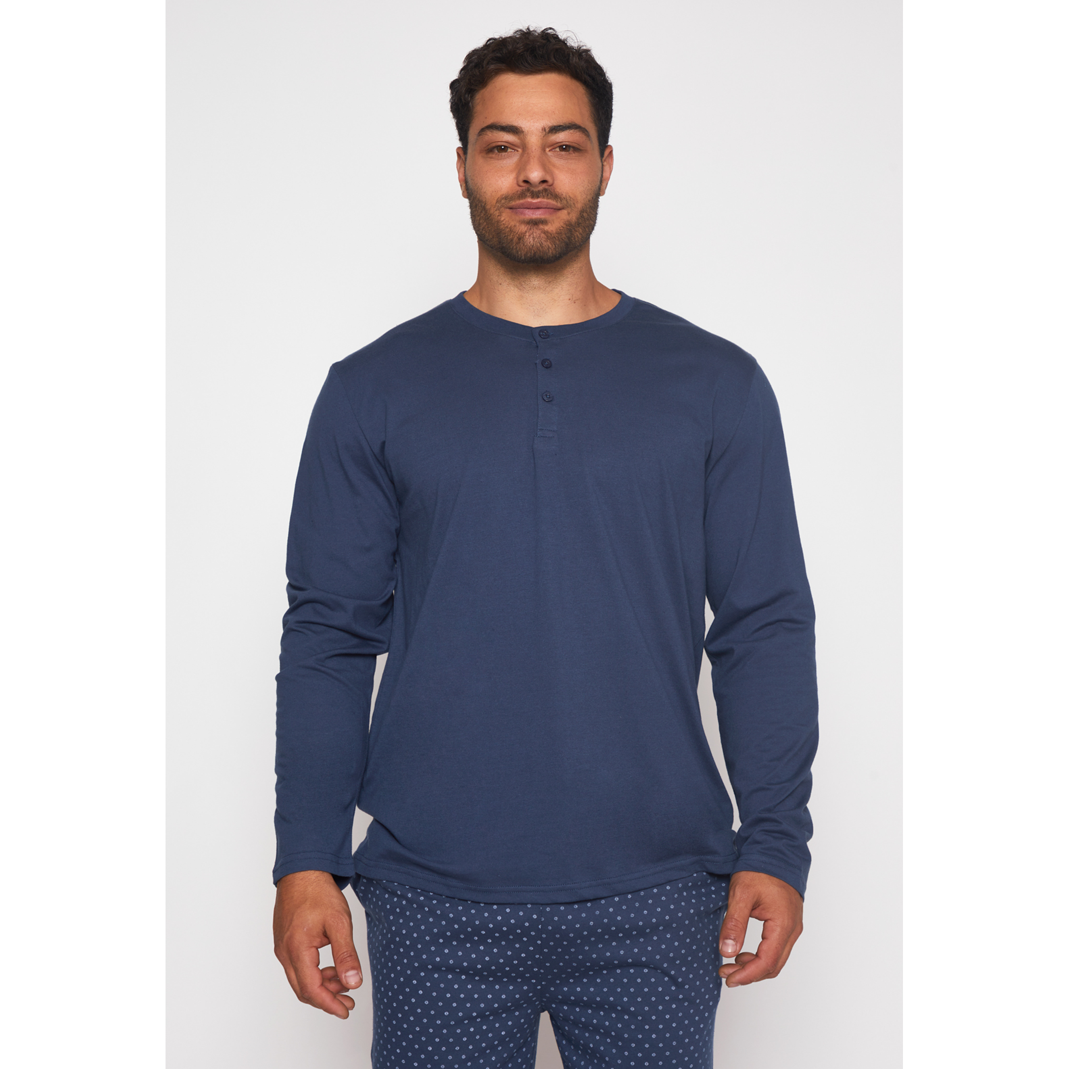 Pijama Jersey Hombre Azul Familyshop 2