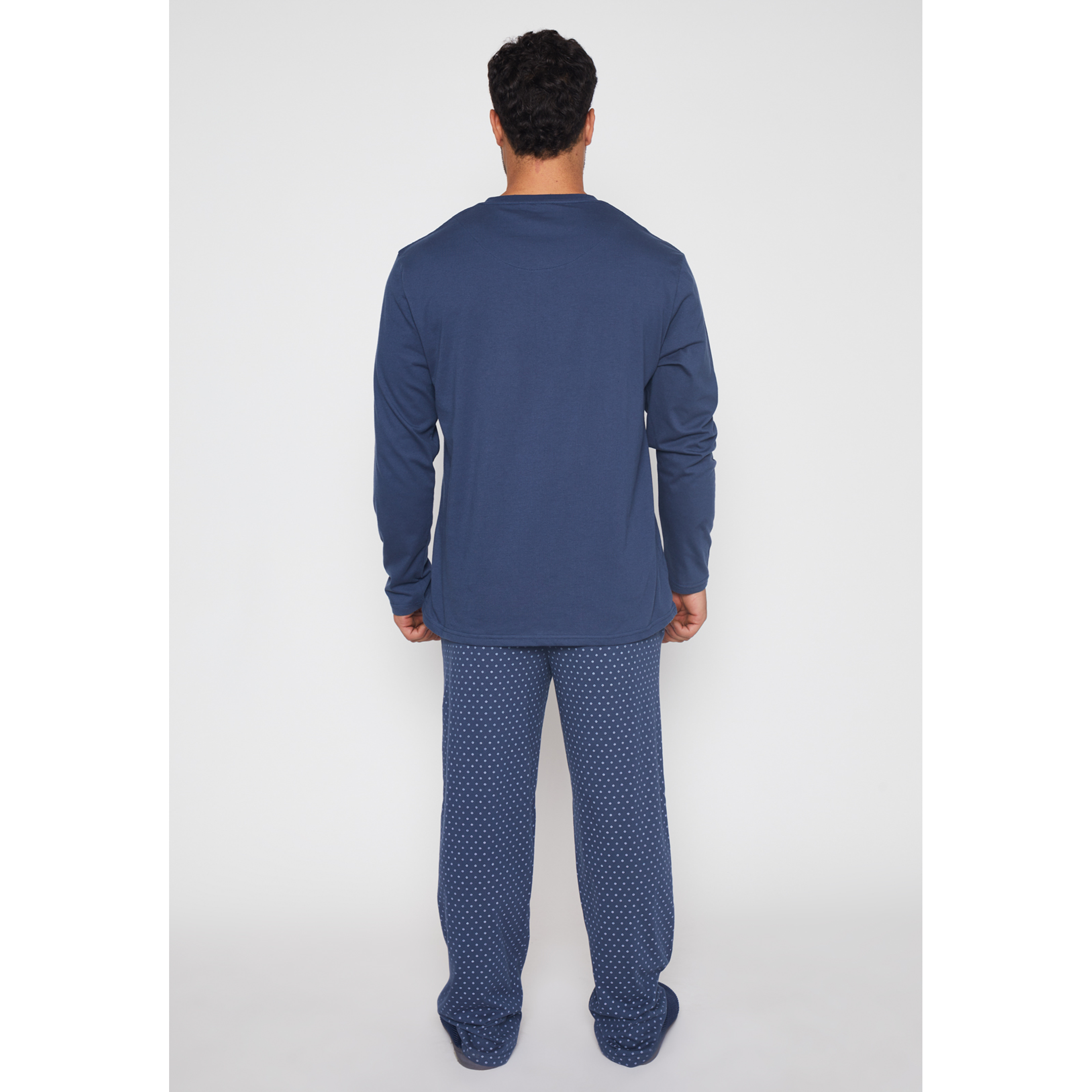 Pijama Jersey Hombre Azul Familyshop 4