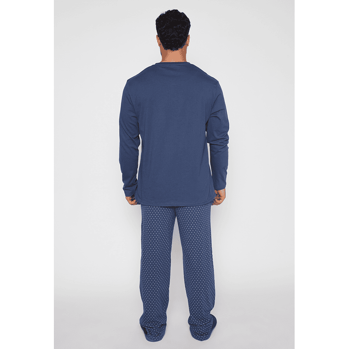 Pijama Jersey Hombre Azul Familyshop 4