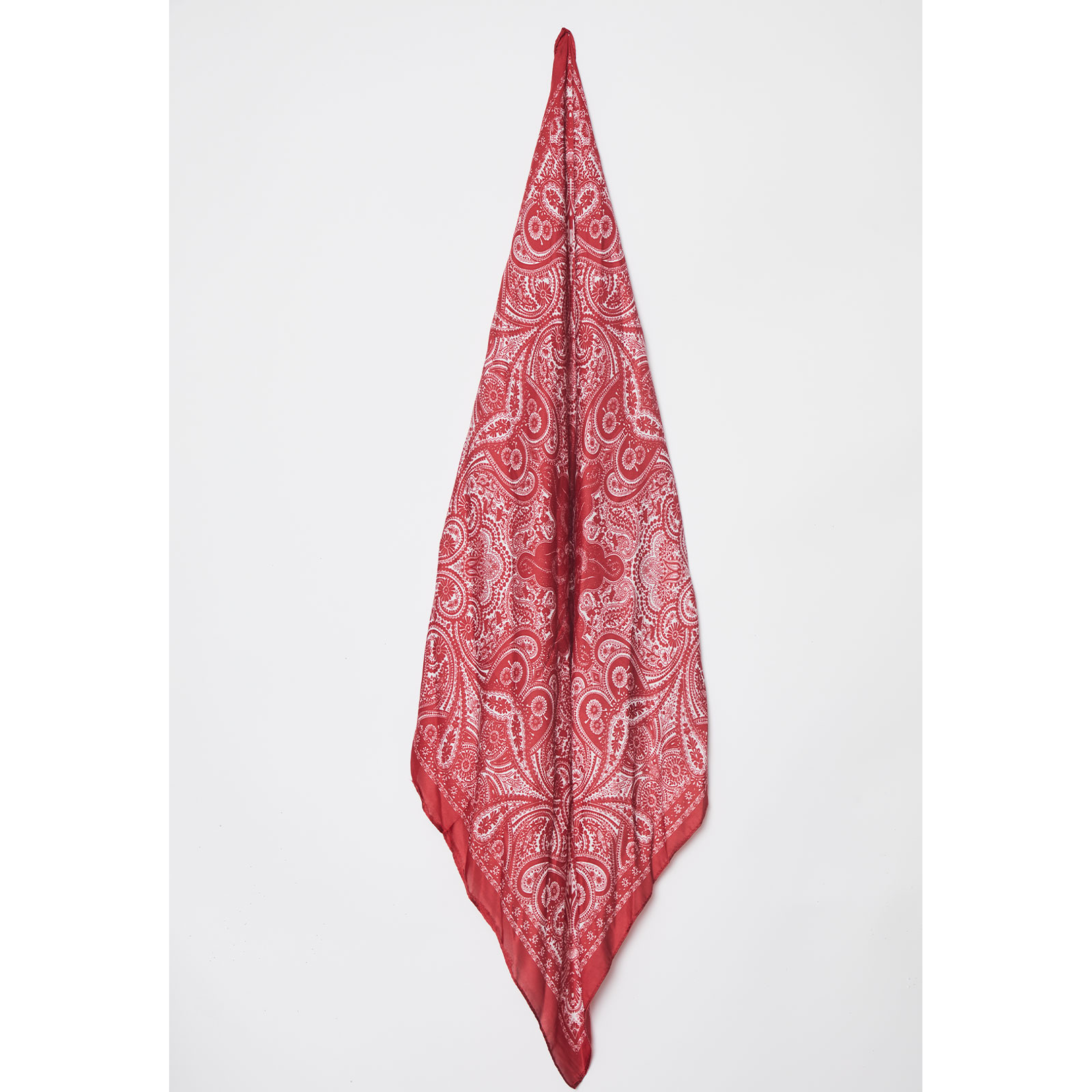 Bufanda Pañuelo Satín Mujer Rojo Familyshop 2