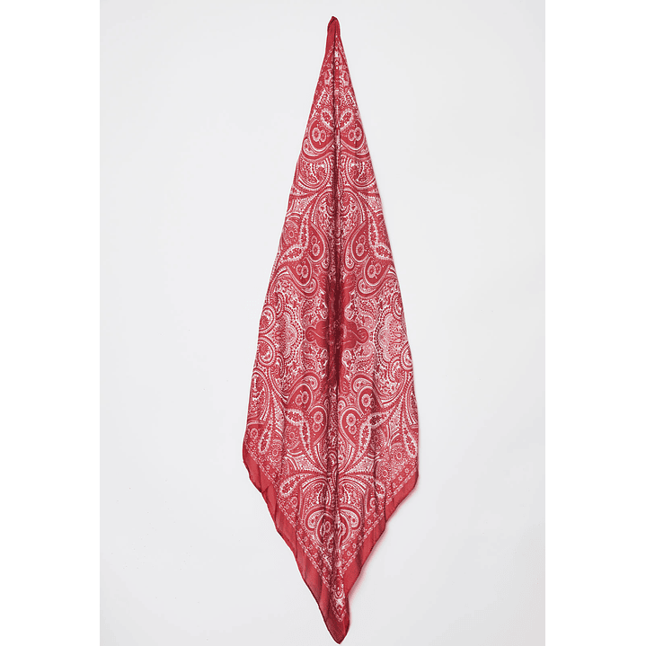 Bufanda Pañuelo Satín Mujer Rojo Familyshop 2