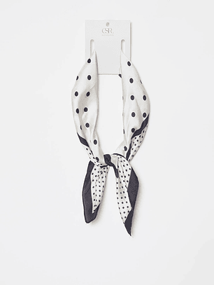 Bufanda Pañuelo Satín Mujer Blanco Familyshop