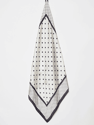 Bufanda Pañuelo Satín Mujer Blanco Familyshop