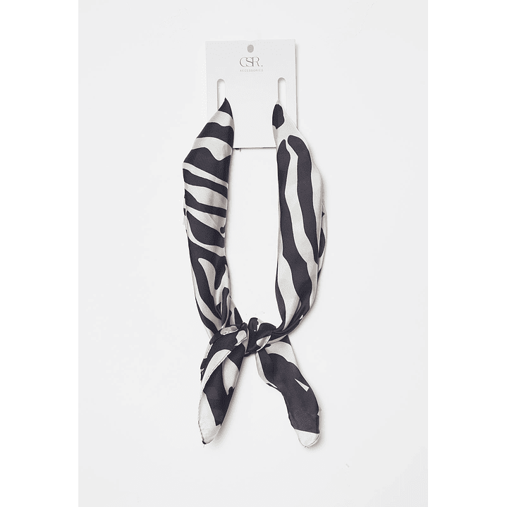 Bufanda Pañuelo Satín Mujer Negro Familyshop 1