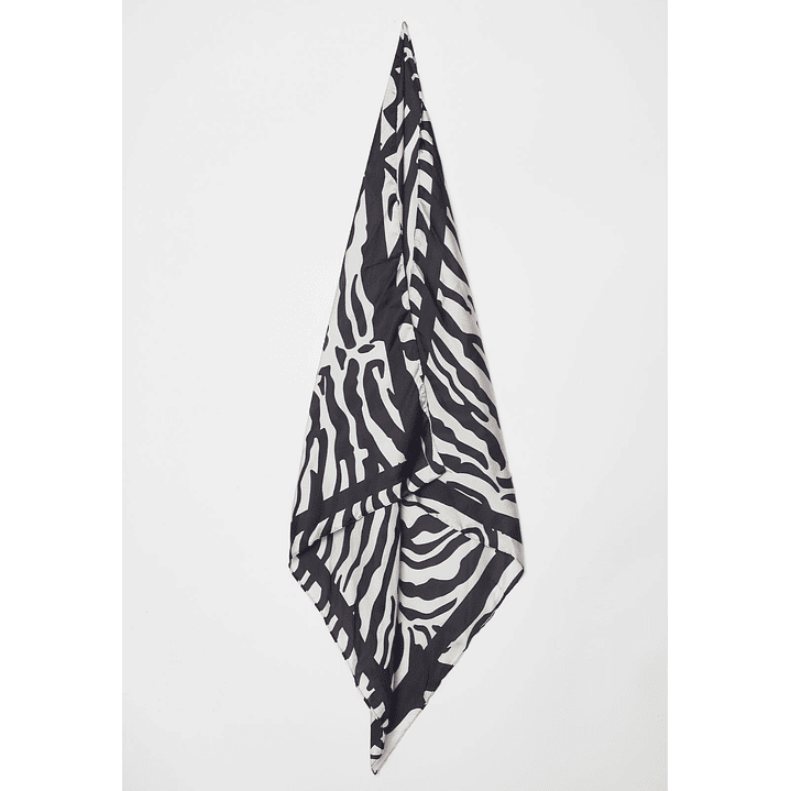 Bufanda Pañuelo Satín Mujer Negro Familyshop 2