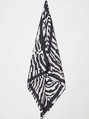 Bufanda Pañuelo Satín Mujer Negro Familyshop