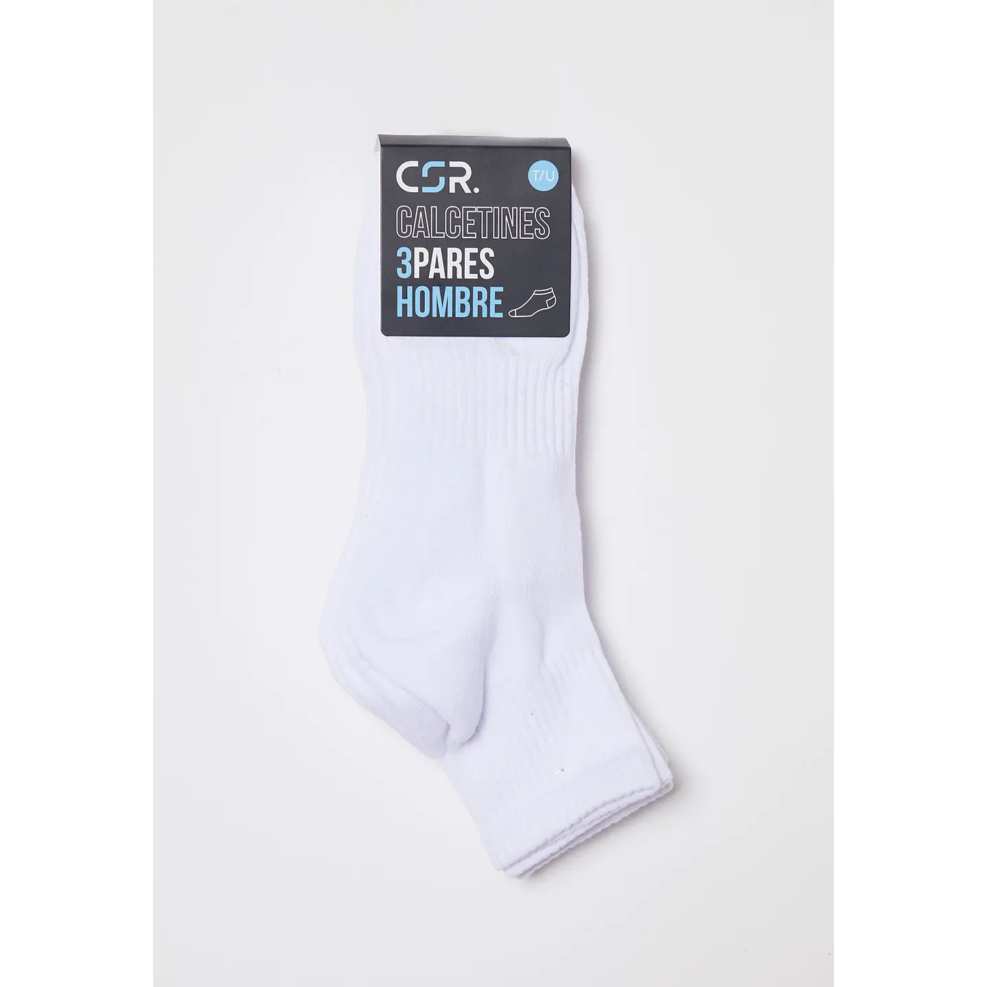 Calcetín Tripack Sport Hombre Blanco Familyshop 2