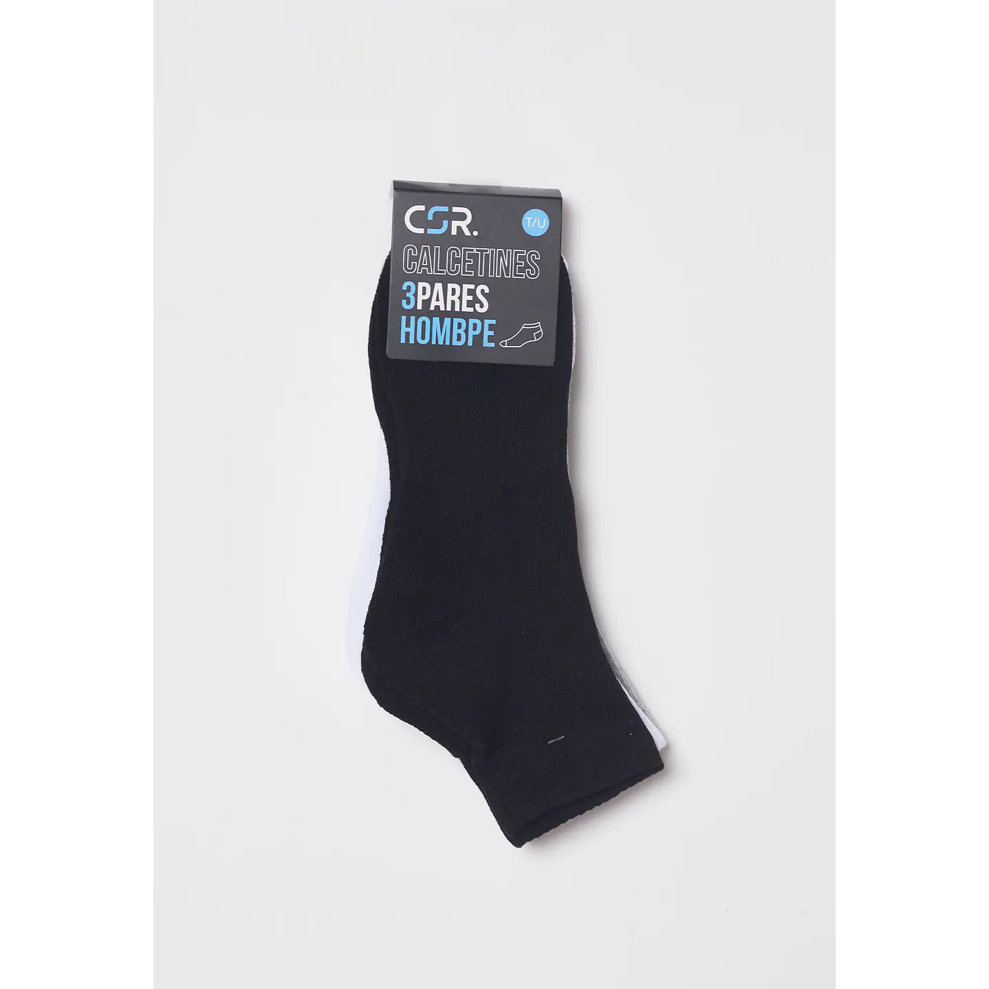 Calcetín Tripack Sport Hombre Negro Familyshop 2