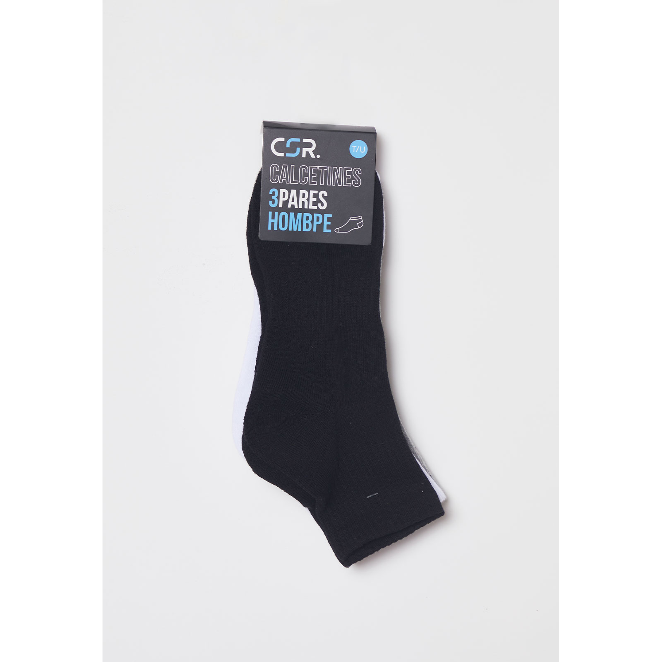 Calcetín Tripack Sport Bas Hombre Negro Familyshop 2