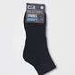 Calcetín Tripack Sport Bas Hombre Negro Familyshop - Miniatura 2