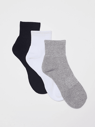 Calcetín Tripack Sport Bas Hombre Negro Familyshop