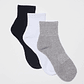Calcetín Tripack Sport Bas Hombre Negro Familyshop - Miniatura 1