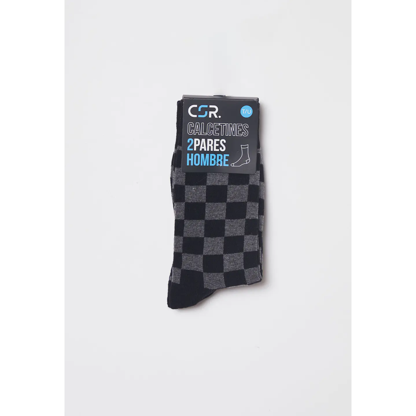 Calcetín Bipack Largo Classic Hombre Negro Familyshop 2
