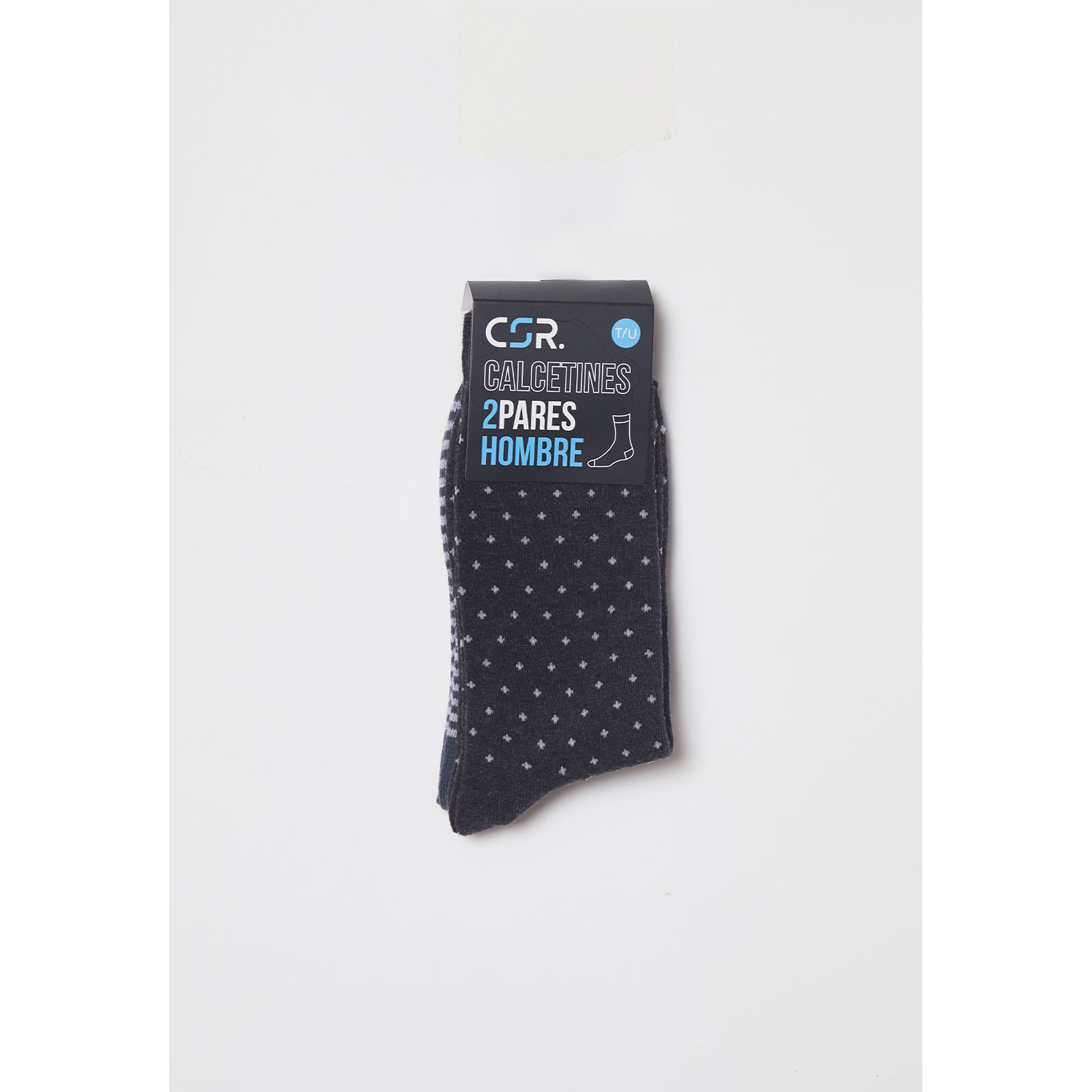 Calcetín Bipack Largo Classic Hombre Negro Familyshop 2