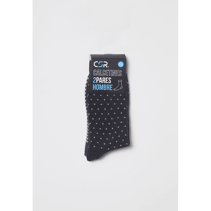 Calcetín Bipack Largo Classic Hombre Negro Familyshop 2