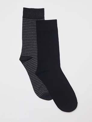 Calcetín Bipack Classic Hombre Negro Familyshop