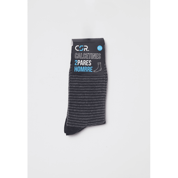 Calcetín Bipack Classic Hombre Negro Familyshop 2