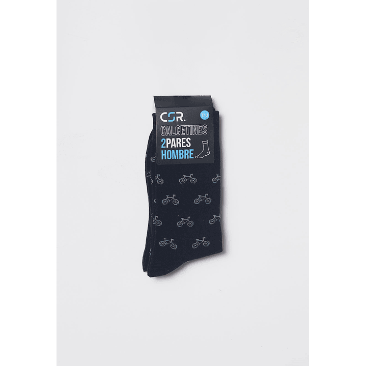 Calcetín Bipack Hombre Negro Familyshop 2