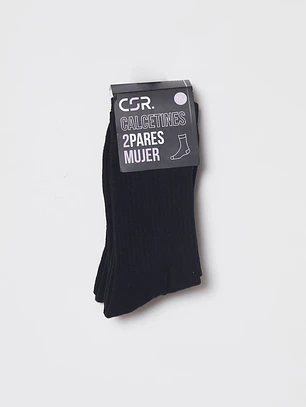 Calcetín Bipack Sport Basic Mujer Negro Familyshop