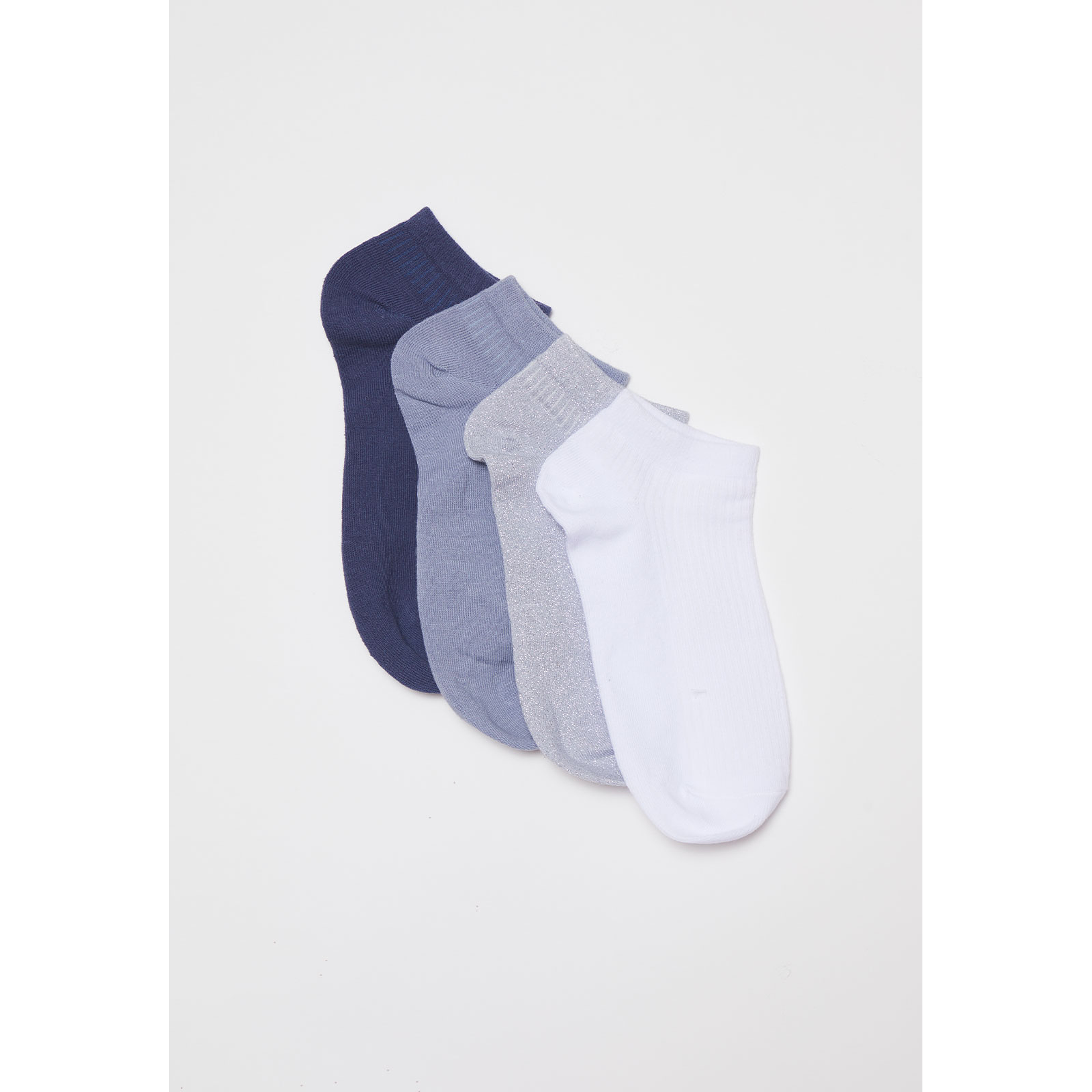 Calcetín Pack 5 Liso Mujer Azul Familyshop 1