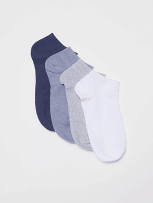 Calcetín Pack 5 Liso Mujer Azul Familyshop