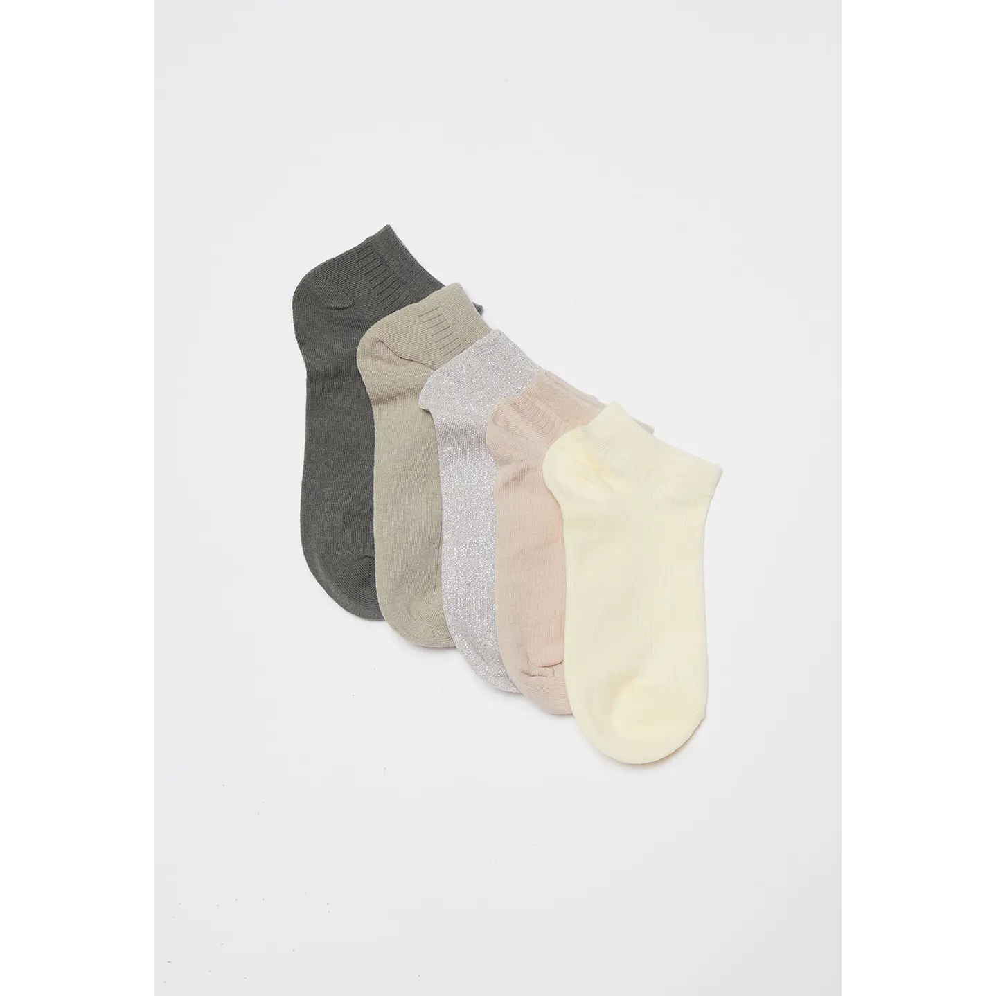 Calcetín Pack 5 Liso Mujer Negro Familyshop 1