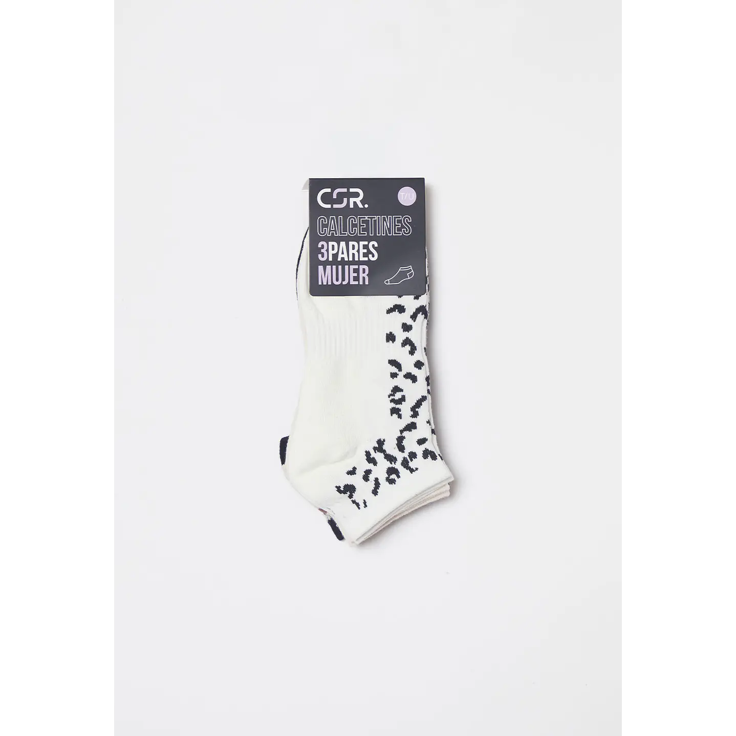 Calcetín Tripack Corto Mujer Café Familyshop 2