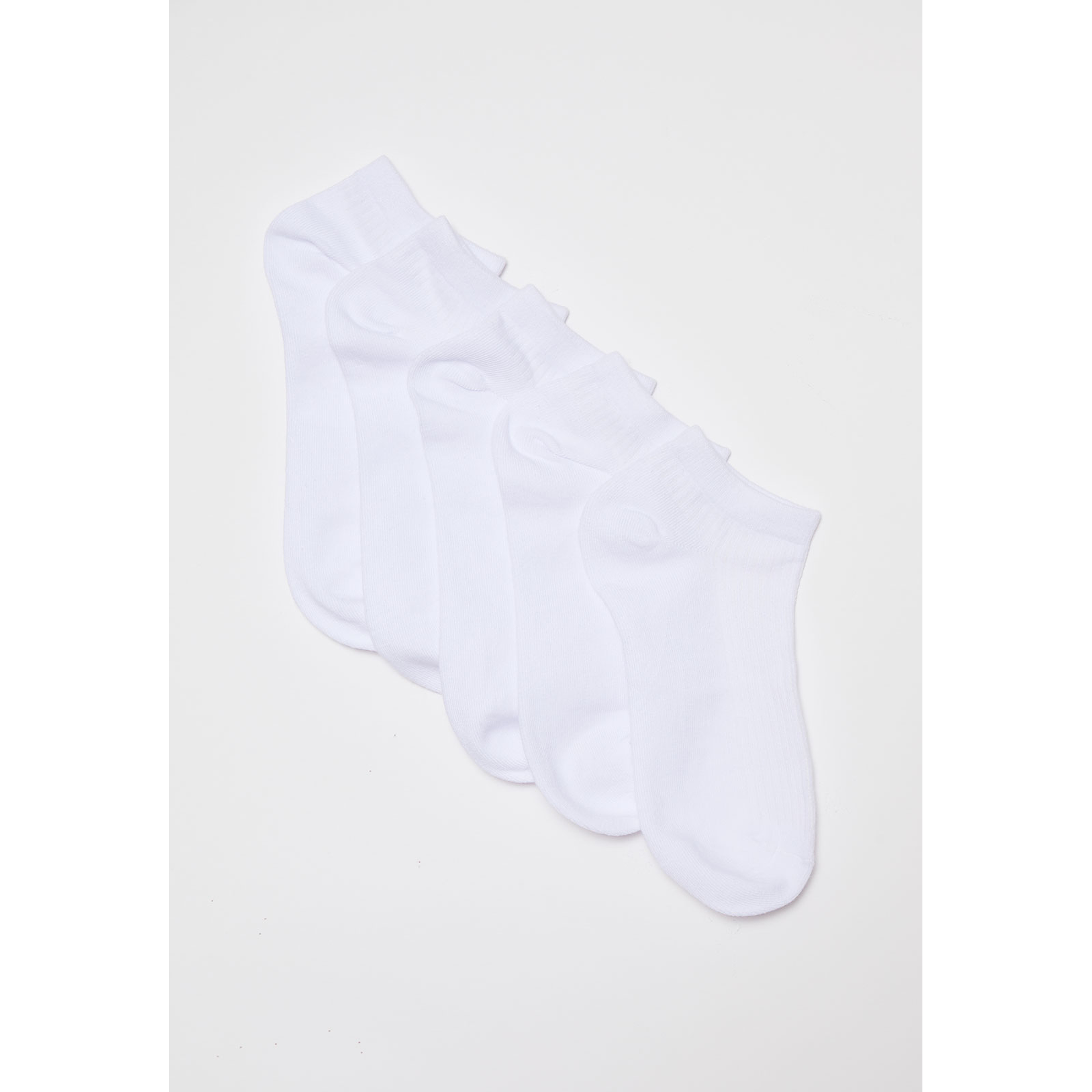 Calcetín Pack 5 Corto Mujer Blanco Familyshop 1