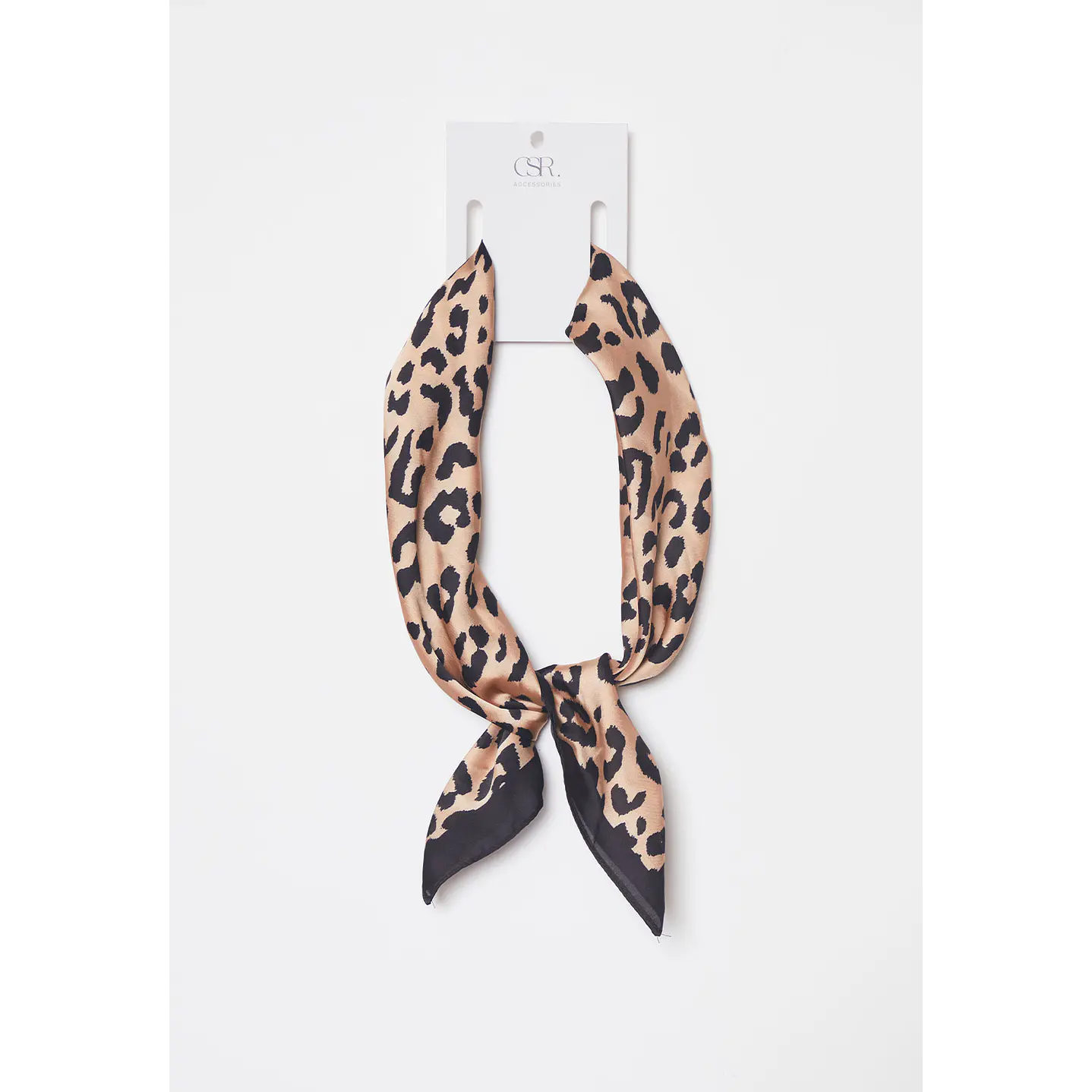 Pañuelo Satín Mujer Animal Print Café Familyshop 1