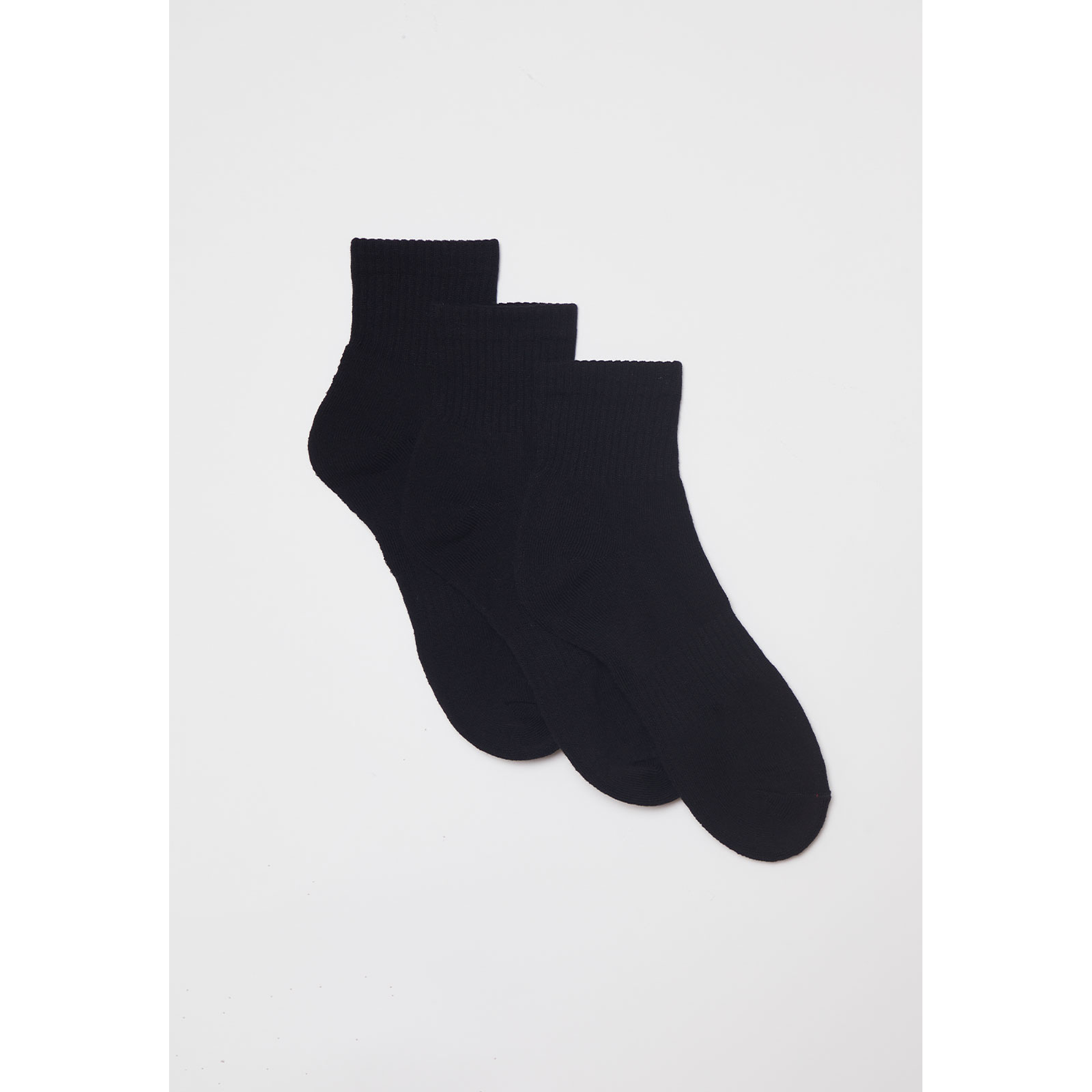 Calcetín Tripack Sport Corto Hombre Negro Familyshop 1