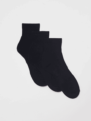 Calcetín Tripack Sport Corto Hombre Negro Familyshop