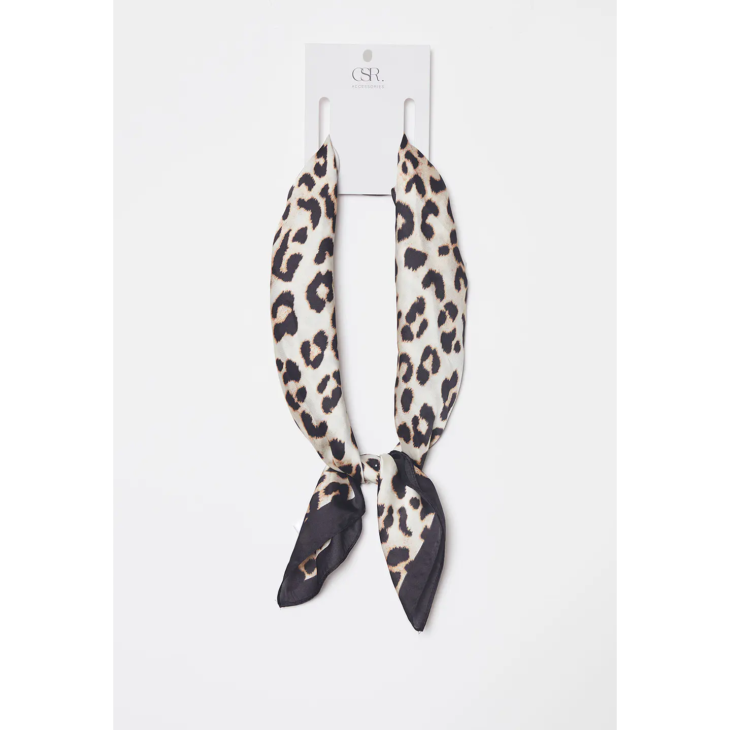 Pañuelo Satín Mujer Animal Print Blanco Familyshop 1