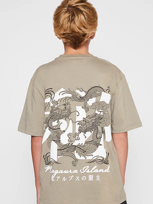 Polera Dragones Lolo Verde Familyshop